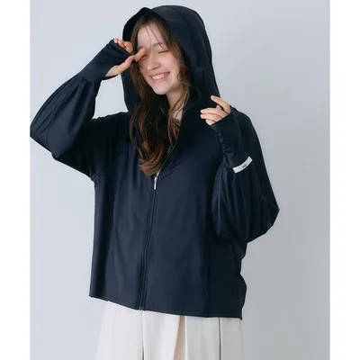 パーカー uvカット 冷感 「Yoki」フード付きUVカットパーカー レディース