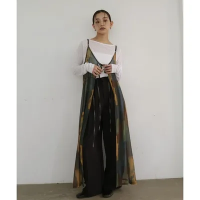 ワンピース ニュアンスシアーキャミワンピース