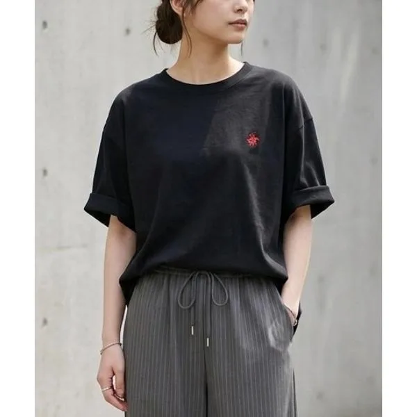 tシャツ 半袖 2026SS BEVERLY HILLS POLO CLUB/ビバリーヒルズポロクラブ オーバーサイズ ワンポイント刺繍 無地/ボーダー 半袖Tシャツ レディース メンズ