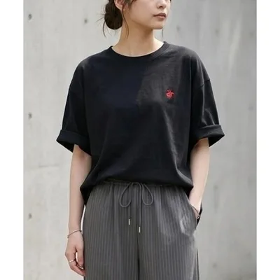 tシャツ 半袖 2026SS BEVERLY HILLS POLO CLUB/ビバリーヒルズポロクラブ オーバーサイズ ワンポイント刺繍 無地/ボーダー 半袖Tシャツ レディース メンズ