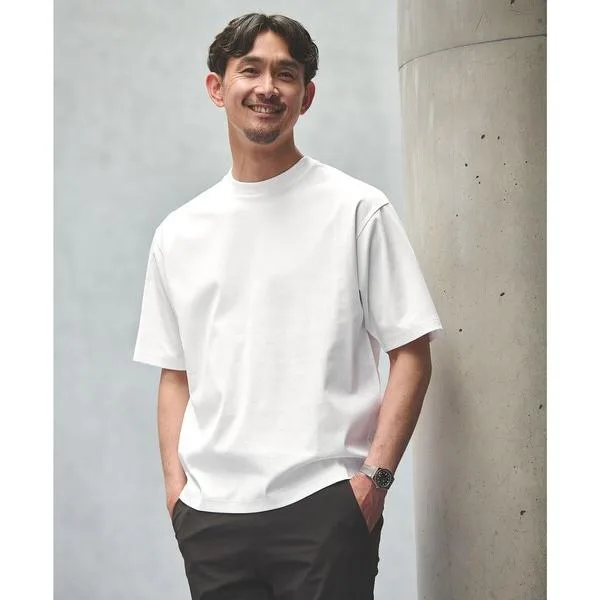 tシャツ 「WEB限定」JUST fit ポンチ 半袖 Tシャツ カットソー -汗染み防止- メンズ