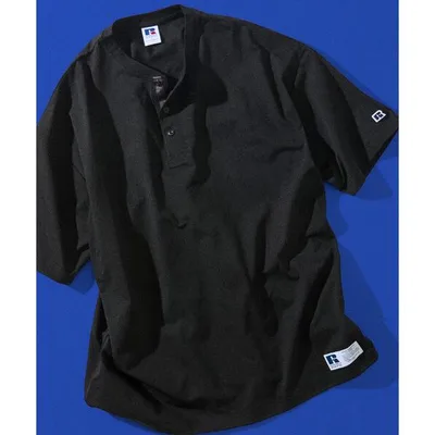 ヘンリーネック tシャツ RUSSELL ATHLETIC/ラッセルアスレティック 限定展開 RUSSELL ATHLETIC×FREAK'S STORE 別注 ビッグシルエット ワンポイントロゴ …