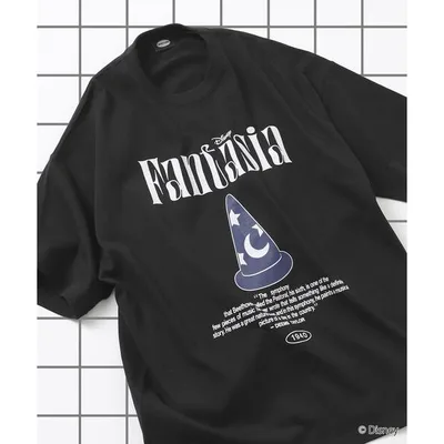 tシャツ 限定展開/DISNEY ディズニー/別注 ビッグシルエット フロントプリント クルーネック Tシャツ/ファンタジア/Sorcerer Hat メンズ レディース