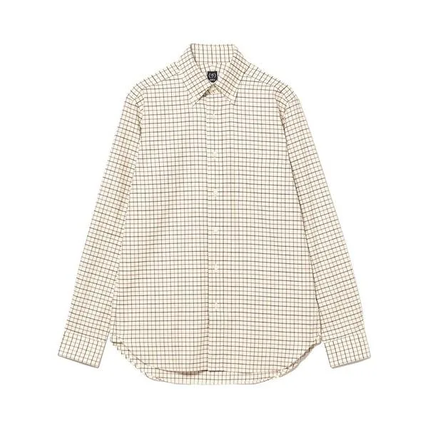 シャツ コットン タッターソールチェック ボタンダウン シャツ メンズ