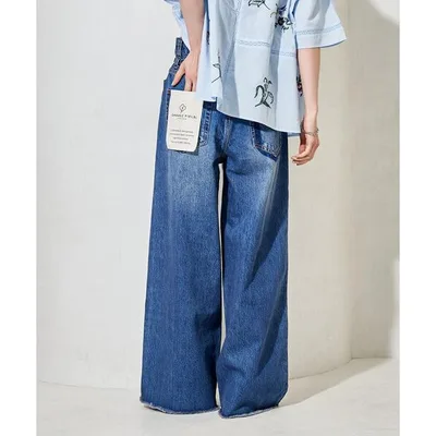 ワイドパンツ ジーンズ デニム デニムパンツ バギーデニムパンツ/ワイドデニム レディース