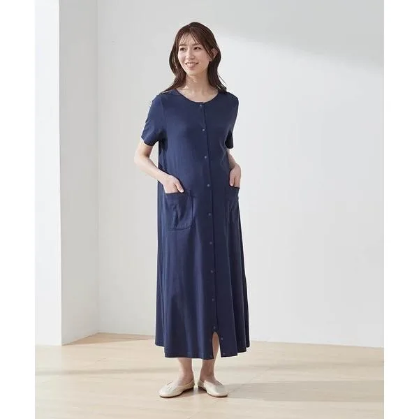 マタニティパジャマ 授乳ブラ マタニティ 授乳対応マタニティ2WAYワンピース半袖パジャマ