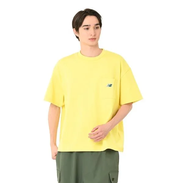 ニューバランス tシャツ エンブロイダリードNBポケットショートスリーブTシャツ メンズ