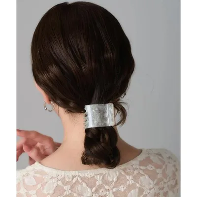 ヘアクリップ マーブルスクエアバンスクリップ