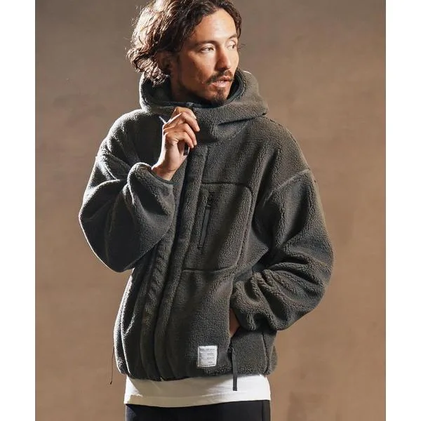 「wjk reluxe」 ジップアップパーカー S グレー メンズ