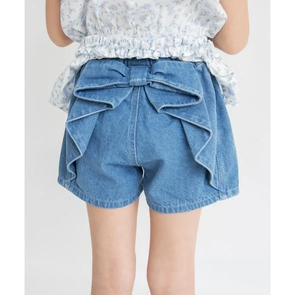 パンツ バックリボンショートパンツ キッズ 子供服 女の子
