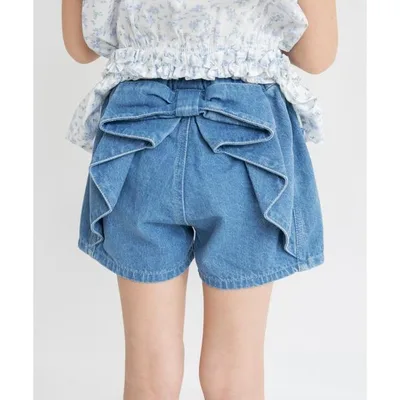 パンツ バックリボンショートパンツ キッズ 子供服 女の子