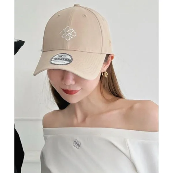 ニューエラ キャップ 帽子 レディース 「NEW ERA」9FORTYラインストーンフロントロゴキャップ レディース