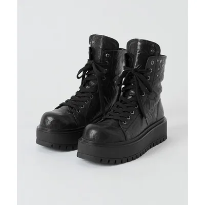 スニーカー 「GRANCY」Fold-over Leather Shoes / 折り返し本革シューズ メンズ レディース
