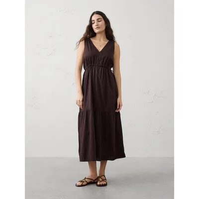 ワンピース BANANA REPUBLIC FACTORY STORE コットンボイルサイドタイマキシワンピース