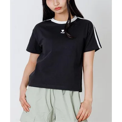 tシャツ algyロゴリンガー半袖Tシャツ キッズ 子供服 女の子
