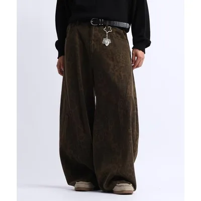 ワイドパンツ ジーンズ Vintage 3D Curve Barrel Denim Pants/ヴィンテージ加工/3Dカーブバレルデニムパンツ メンズ レディース