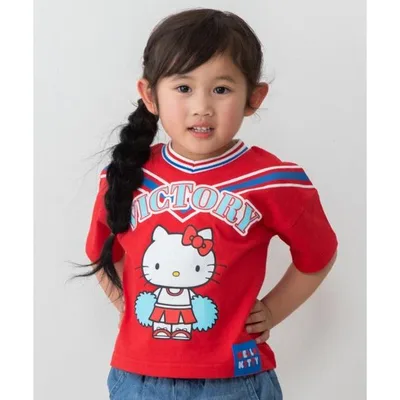 tシャツ 「5/1(金)発売」サンリオキャラクターズ 半袖Tシャツ ハローキティ チア風 キッズ 子供服 男の子 女の子