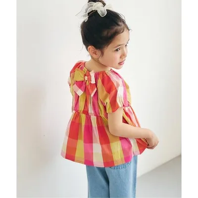 チュニック 「WEB限定/リンク」バックリボンチュニック キッズ 子供服 女の子