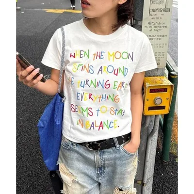 tシャツ 半袖 「WEB限定」「UNISEX」手書きメッセージロゴTEE レディース メンズ