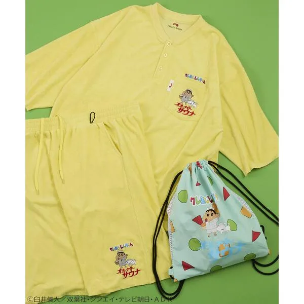 パジャマ クレヨンしんちゃん × SAUVENIR × FREAK'S STORE/クレヨンしんちゃん × サウベニア × フリークスストア 別注 オールナイトサウナ KANNAIGI/…