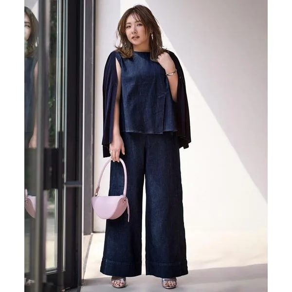 ジーンズ デニム デニムパンツ 「野呂佳代さん着用」UNFILO DENIM light マリンパンツ レディース