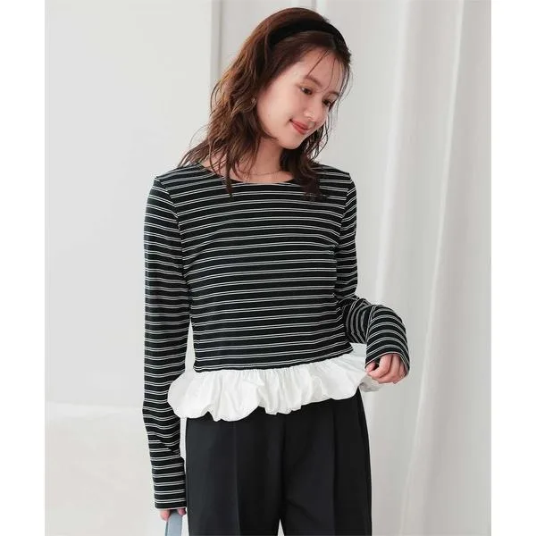 T-shirt Chibi Balloon Long Sleeve Tops Women's