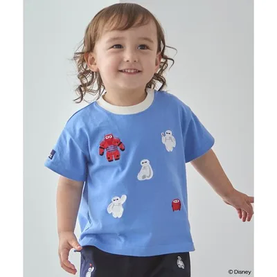 tシャツ 「Disney」「接触冷感」ベイマックス / アップリケTシャツ キッズ 子供服 男の子 女の子