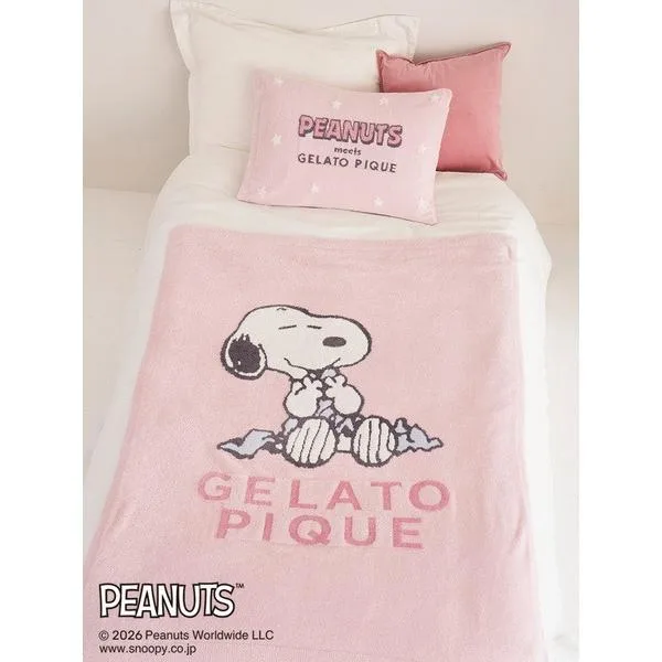 ベッド 寝具 「PEANUTS」「Sleep」スムーズィージャガードハーフケット