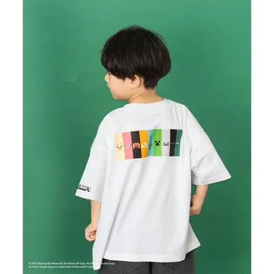 tシャツ 「マインクラフト」スクエアアイコンフェイスTシャツ/MINECRAFT キッズ 子供服 男の子 女の子