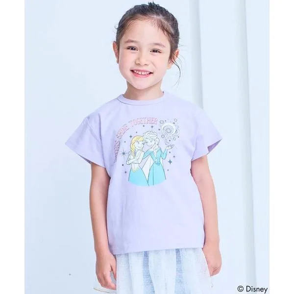 tシャツ 「別注」ディズニープリンセス プリント半袖Tシャツ キッズ 子供服 男の子 女の子