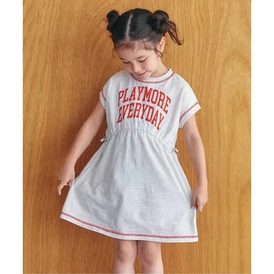 ワンピース 「リンク」アソートロゴドロストワンピース キッズ 子供服 女の子