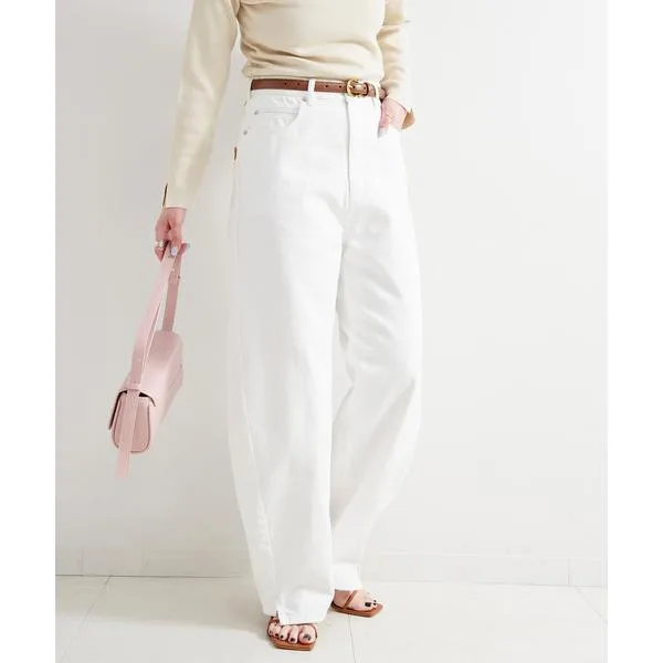 ワイドパンツ ジーンズ デニム デニムパンツ 「追加11」ウォッシャブル / DU JOUR / デュ ジュール BARREL BAGGY JEAN レディース