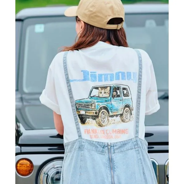 tシャツ 「Franklin Climbing×JIMNY」CATグラフィックTee メンズ レディース