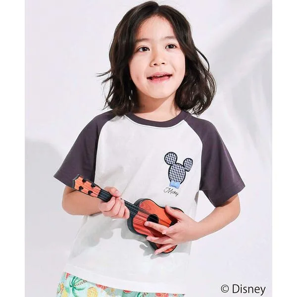 アロハシャツ tシャツ 「ディズニーコレクション」キャラクターモチーフラグラン半袖Tシャツ(80~130cm) キッズ 子供服 男の子 女の子