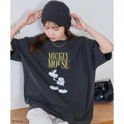 tシャツ 「Enlude」DisneyロゴグラフィックTシャツ「ユニセックス」 レディース メンズ