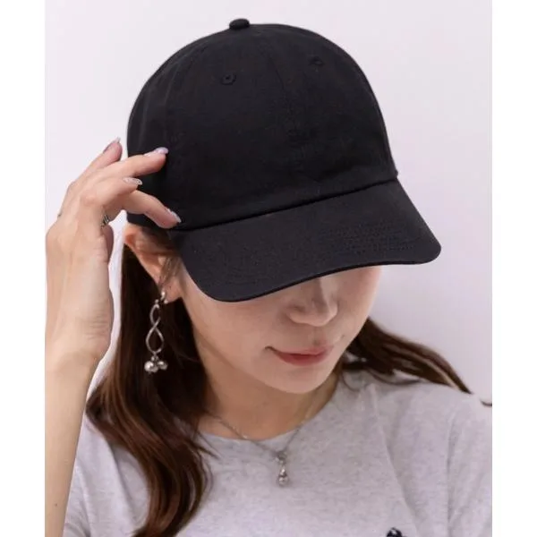 キャップ 帽子 レディース 「newhattan」ニューハッタン 無地 ストーン ウォッシュド ツイル ローキャップ 帽子/STONE WASHED TWILL CAP レディース メンズ