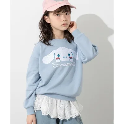 トレーナー 「サンリオ」リバーシブルスパンコール刺繍 裏毛トレーナー キッズ 子供服 女の子