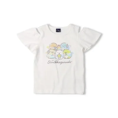 tシャツ すみっコぐらし/肩開き半袖Tシャツ キッズ 子供服 女の子