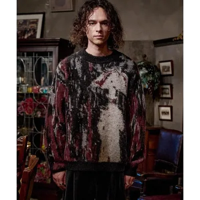 セーター ニット SK shaggy knit/SKシャギーニット メンズ