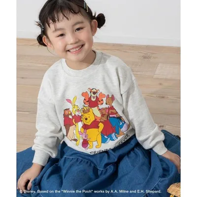 เสื้อสเวตเตอร์ "Winnie the Pooh" 100th Anniversary Art เสื้อขนแกะเด็กเสื้อผ้าเด็กชายหญิง