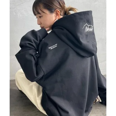 ナンガ パーカー 「NANGA/ナンガ」 別注 フードロゴ刺繍スウェットパーカー レディース メンズ