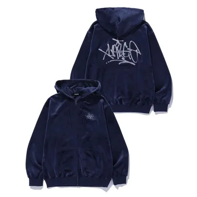 パーカー TAGGING VELOUR ZIP HOODIE メンズ レディース