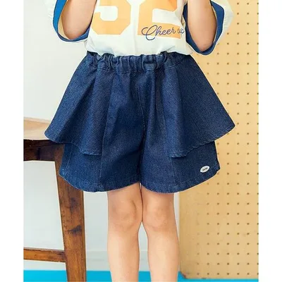 パンツ 「リンク」サイドフレアショートパンツ キッズ 子供服 女の子