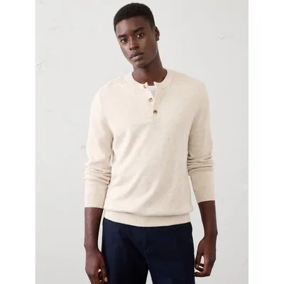 セーター ニット BANANA REPUBLIC FACTORY STORE ヘンリーネック セーター メンズ