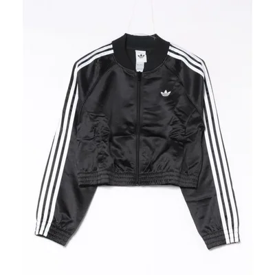 アディダス adidas コート アウター ADIDAS ウェア アディダス W SATIN SST JACKET アウター KS9371 BLACK/WHITE レディース