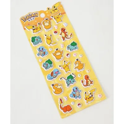 ステッカー ポケットモンスターぷっくりシール(ポケモン)