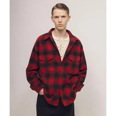 シャツ 「PENDLETON × monkey time」ネル チェック シャツ メンズ