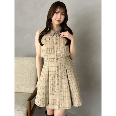 ワンピース レイヤードライクバリエミニワンピース