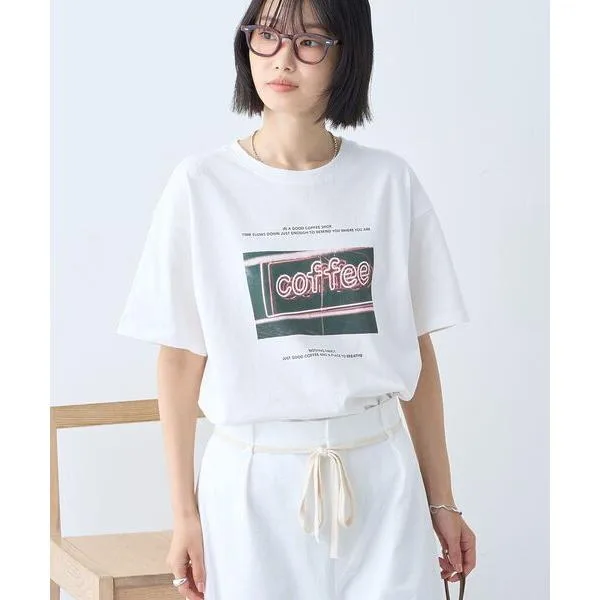 tシャツ 半袖 「遮熱」刺繍&フォトプリントTシャツ レディース
