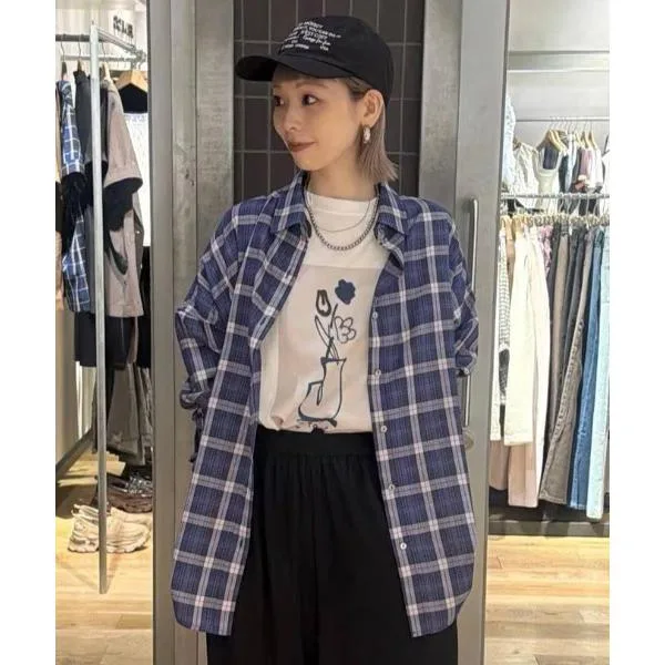 ブラウス シャツ アソートチェックシャツLS/1054891 レディース
